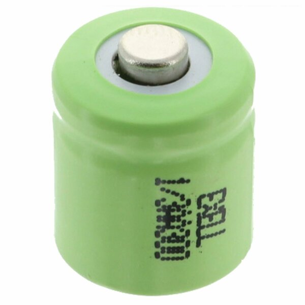 Exell Battery 1/3AA Rechargeable Battery 300mAh 1.2V Button Top  for Shavers, Custom, Radios EBC-504